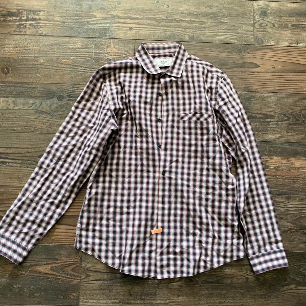 Topman Checkered Button Down